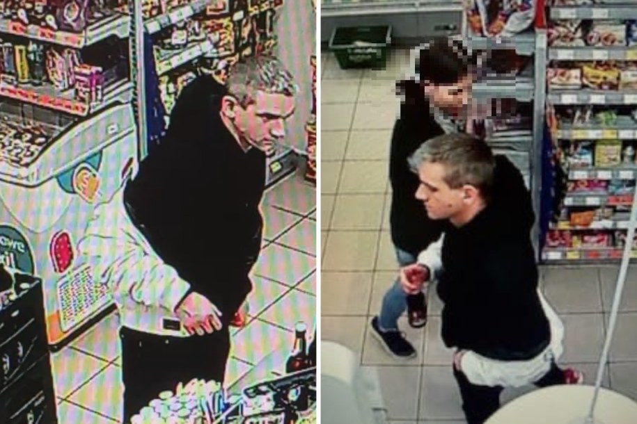 Poszukiwany mężczyzna na zdjęciach z monitoringu /Policja