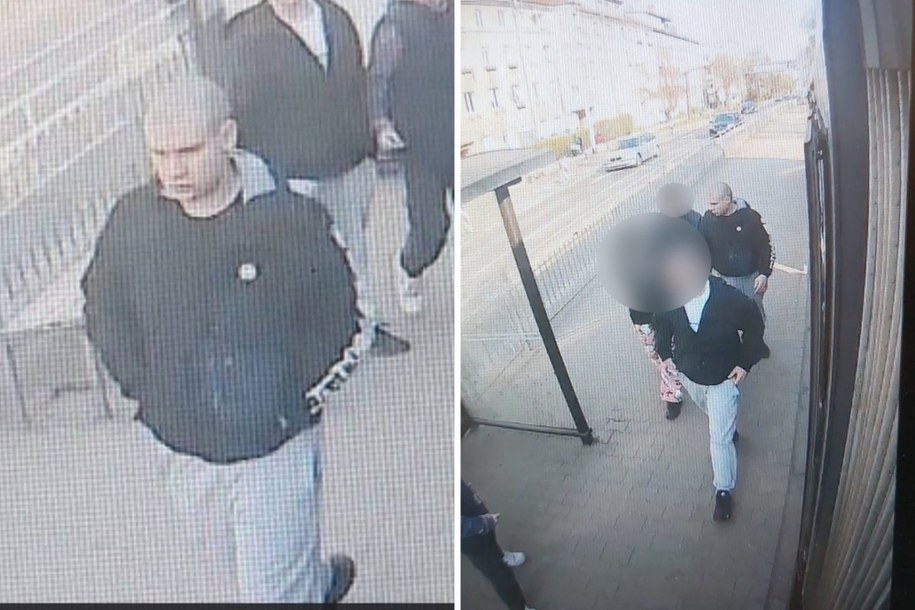 Poszukiwany mężczyzna na zdjęciach z monitoringu /Policja