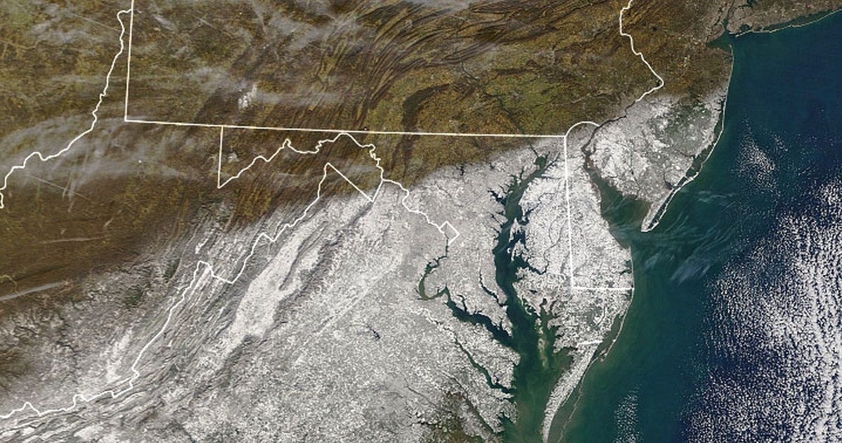 Potężna burza śnieżna uchwycona przez systemy NASA /materiały prasowe