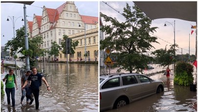 Potężna burza z gradem przeszła nad Gdańskiem. Zalane są ulice i tunele