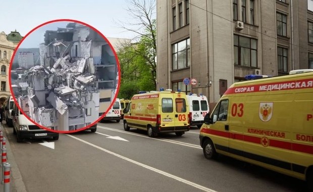 Potężna eksplozja rozsadziła blok w Rosji. Są zabici i ranni