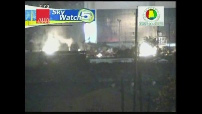 Potężna eksplozja w porcie Mobile w Alabamie, wybuchła barka z paliwem