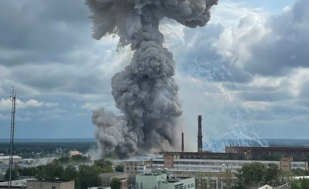 Potężna eksplozja w zakładzie produkującym sprzęt wojskowy pod Moskwą