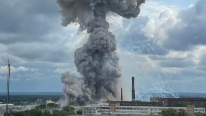 Potężna eksplozja w zakładzie produkującym sprzęt wojskowy pod Moskwą