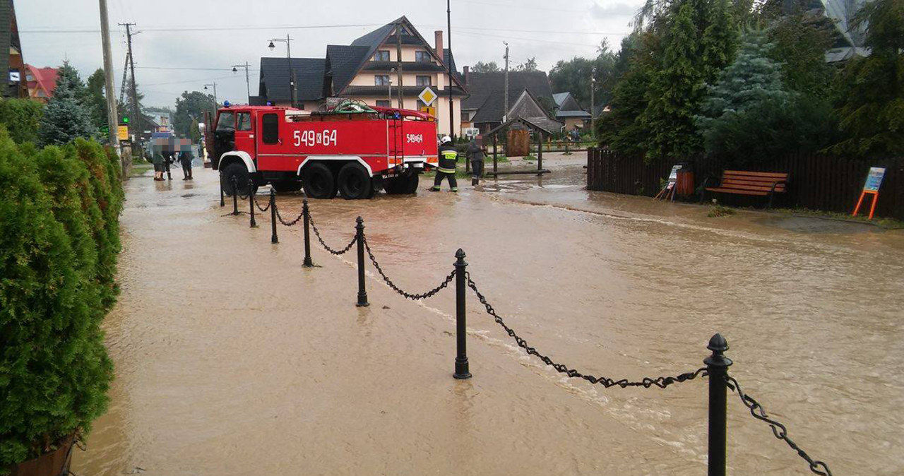 Potężna nawałnica przeszła nad Podhalem