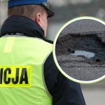 Potężna wyrwa na S1. Siedem aut uszkodzonych, duże utrudnienia w ruchu