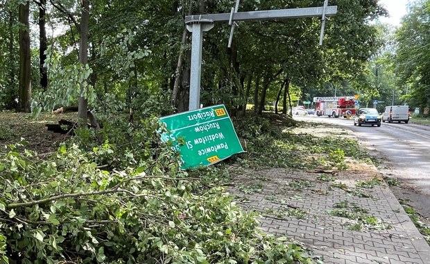 Potężne burze i nawałnice nad Polską. Zerwane dachy, połamane drzewa