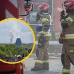 ​Potężny pożar pod Poznaniem. Gęsty dym widoczny z daleka