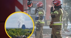 ​Potężny pożar pod Poznaniem. Gęsty dym widoczny z daleka