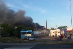 Potężny pożar w Chorzowie