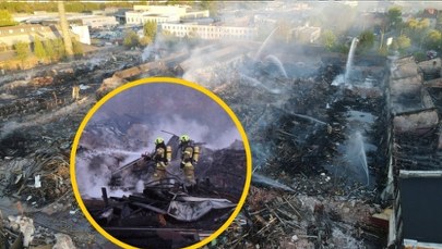 Potężny pożar w Gliwicach. Strażacy przekazali nowe informacje