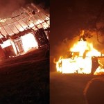 Potężny pożar w małopolskiej Więciórce. W akcji: 12 zastępów strażaków