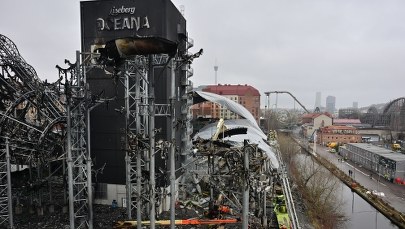 Potężny pożar w parku wodnym w Goteborgu. Znaleziono ludzkie ciało