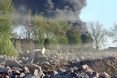 Potężny pożar w Siemianowicach Śląskich: Płonie składowisko odpadów