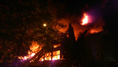 Potężny pożar w Twardogórze