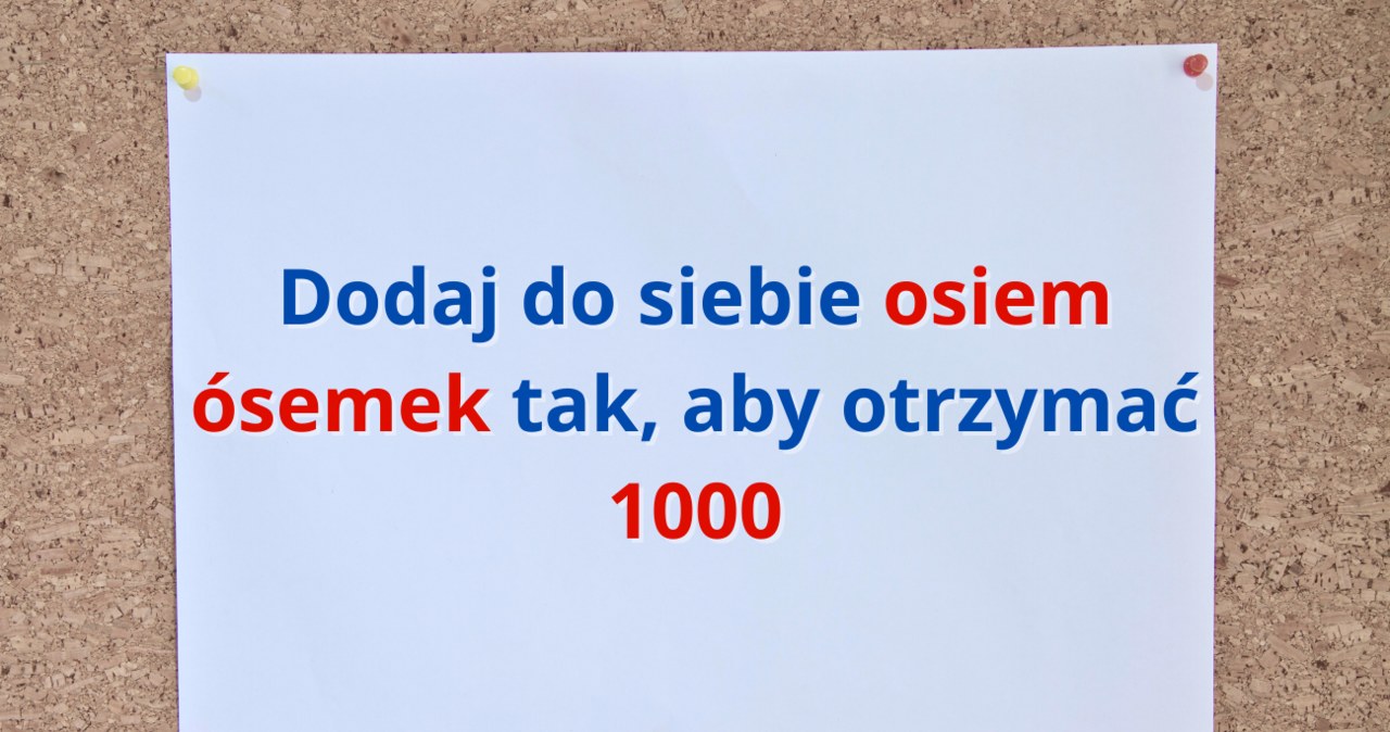 Potrafisz rozwiązać zagadkę z ósemkami? /Canva Pro