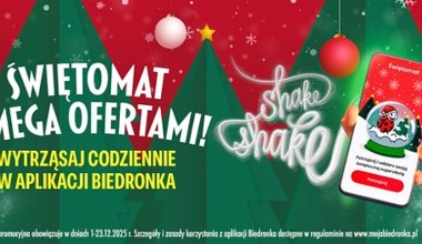 Potrząśnij telefonem i zgarnij codzienny rabat. Nawet do -50% w Biedronce!