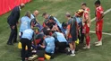 Potworna kontuzja piłkarza Bayernu. Nie da się patrzeć. Klękali nawet rywale