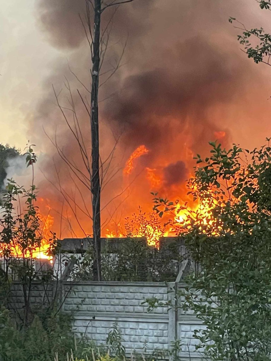 Poważny pożar koło Otwocka /mieszkaniec /