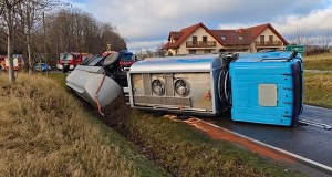 Poważny wypadek cystern z paliwem 