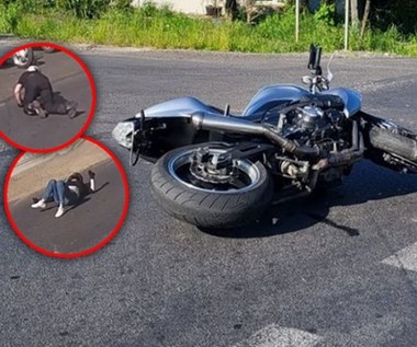 Poważny wypadek motocyklistów. Boli od samego patrzenia na nagranie