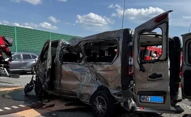 Poważny wypadek na autostradzie A1 pod Częstochową. Dwie osoby zginęły, są ranni