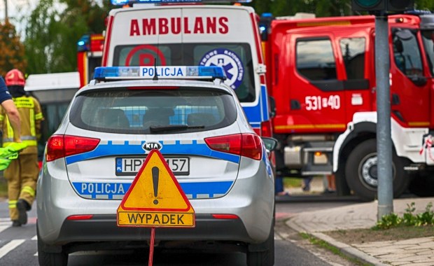 Poważny wypadek radiowozu w Małopolsce. Ranni policjanci