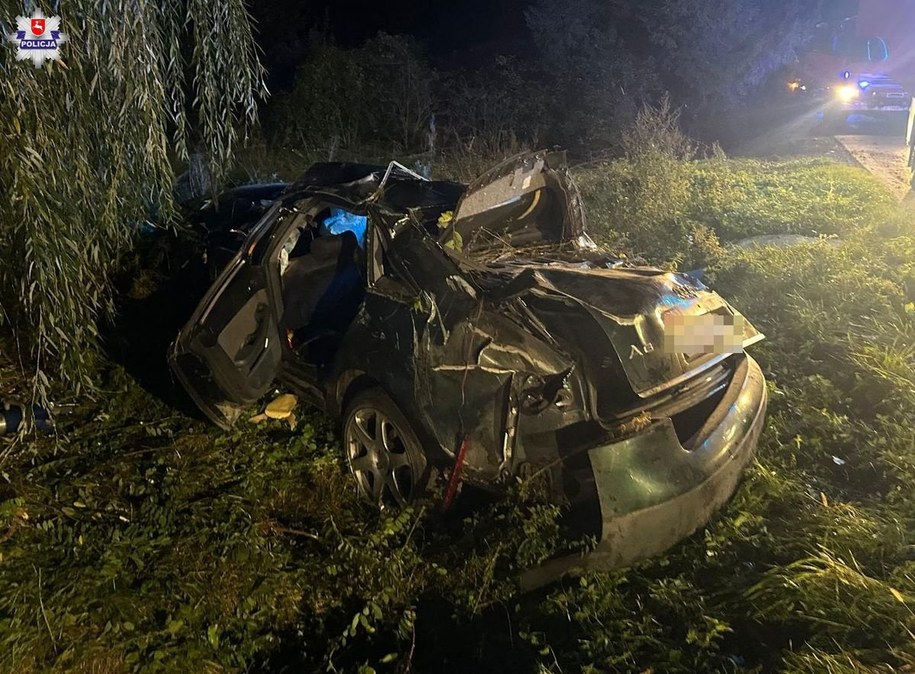 Poważny wypadek z udziałem nastolatków /Policja Lubelska /Policja