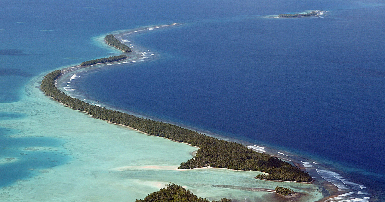 Powierzchnia archipelagu Tuvalu powiększyła się o 2,9 proc. /AFP