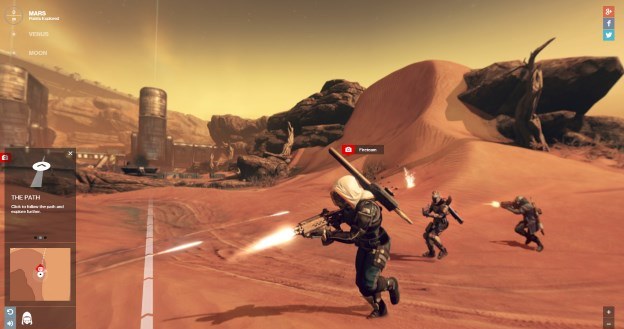 Powierzchnia Marsa - wersja przygotowana przez Bungie i Google na potrzeby gry "Destiny" /materiały prasowe