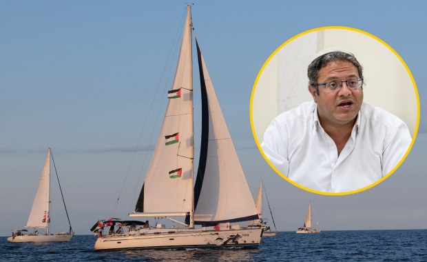 ​"Powinni trafić do więzienia". Izraelski minister o uczestnikach misji do Strefy Gazy
