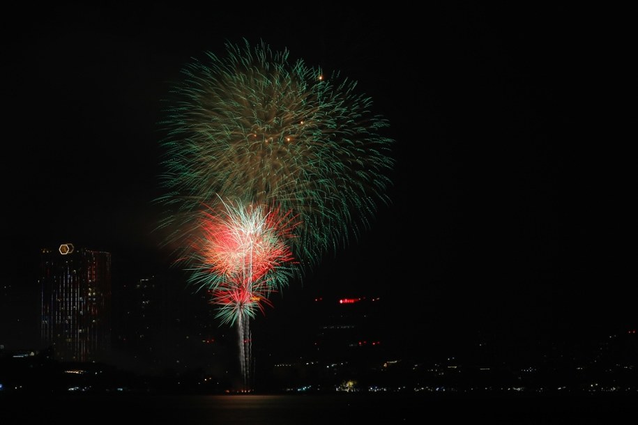 Powitanie Nowego Roku w Wietnamie. /PAP/EPA/LUONG THAI LINH /PAP/EPA