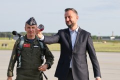 Powitanie samolotów F-35 w bazie w Łasku