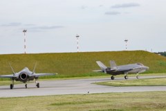 Powitanie samolotów F-35 w bazie w Łasku