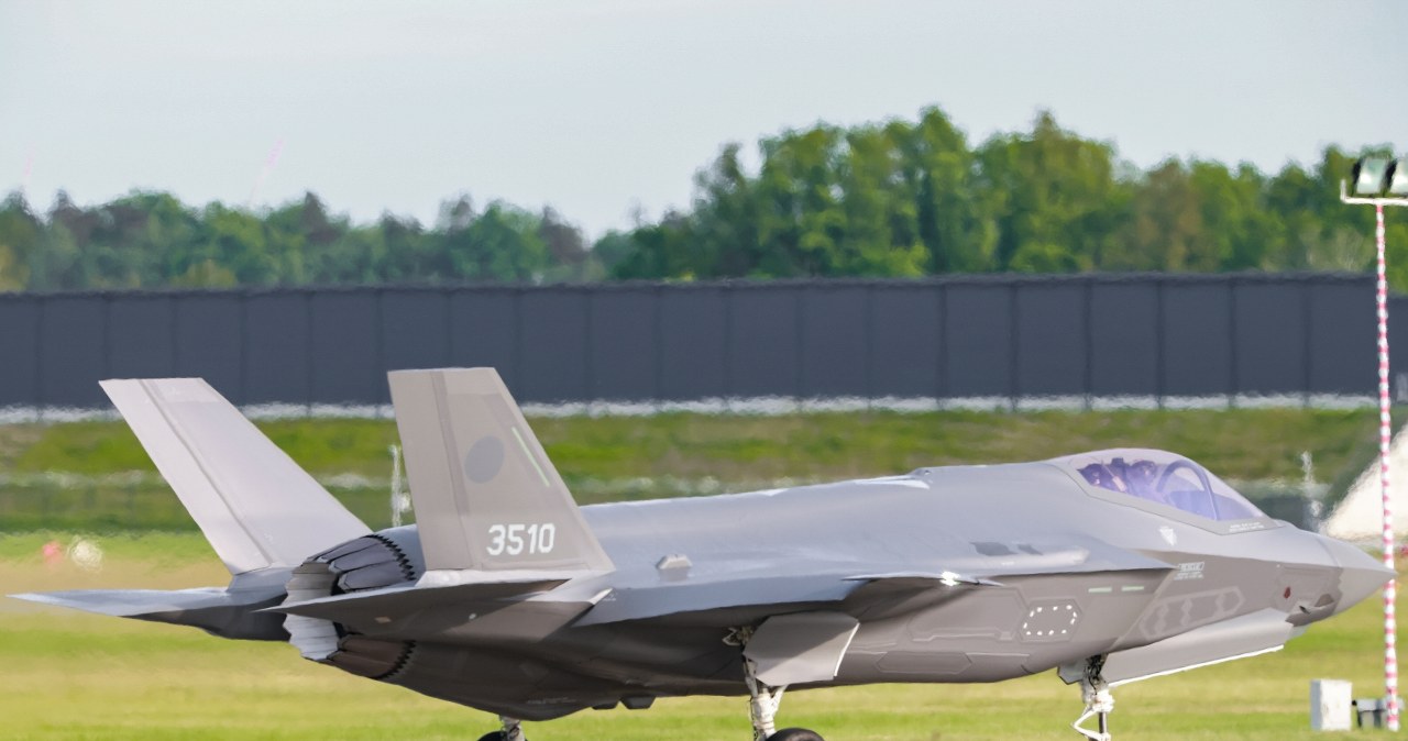 Powitanie samolotów F-35 w bazie w Łasku