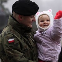 Powitanie żołnierzy 17. Wielkopolskiej Brygady Zmechanizowanej z Międzyrzecza i Wędrzyna