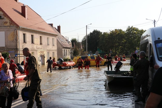 Powódź w Lewinie Brzeskim /Józef Polewka /RMF FM