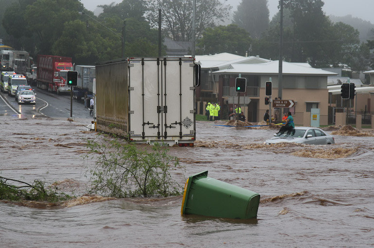 Powódź w Queensland w Australii w 2011 roku /Timothy Swinson /Wikimedia