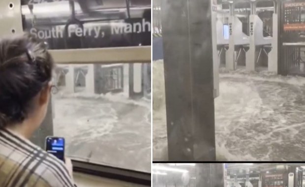 Powódź w USA. Obrazki z nowojorskiego metra porażają