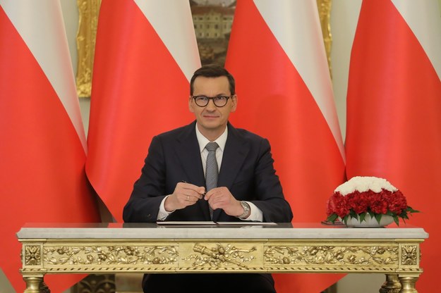 Powołany na stanowisko premiera Mateusz Morawiecki podczas uroczystości powołania i zaprzysiężenia Rady Ministrów /Paweł Supernak /PAP