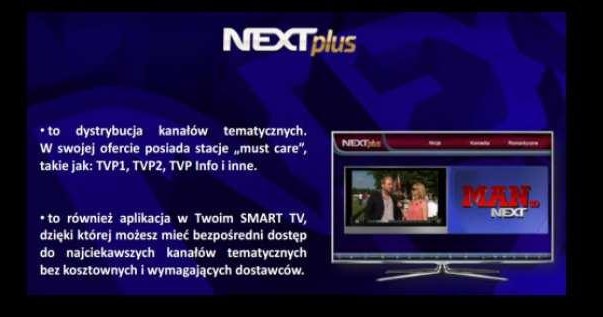 Powstaje nowa platforma telewizyjna? Ekran z prezentacji platformy Next Plus /SatKurier