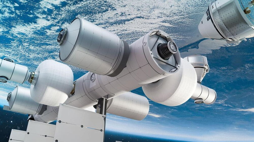 Powstanie kosmiczny hotel na orbicie - zapowiada firma  Blue Origin. Trwają ostatnie testy. / grafika: Blue Origin /domena publiczna
