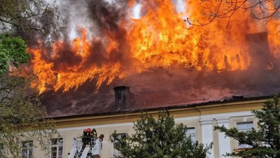 Pożar Akademii w Gorzowie Wielkopolskim [ZDJĘCIA]