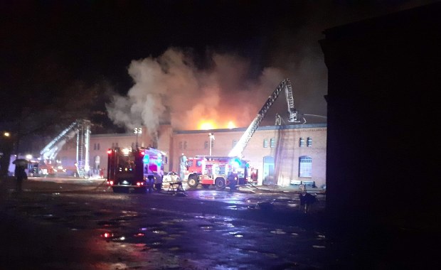 Pożar Banku Żywności w Olsztynie. Straty to nawet 5 milionów złotych