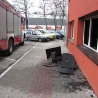 Pożar biurowca w Bydgoszczy