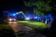 Pożar bloku w Koszalinie