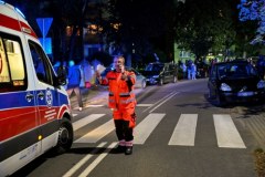 Pożar bloku w Koszalinie