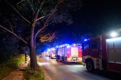 Pożar bloku w Poznaniu
