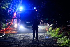 Pożar bloku w Poznaniu