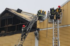 Pożar browaru w Braniewie